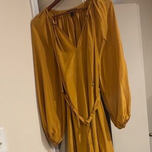Banana Republic Mustard Long Sleeve Dress